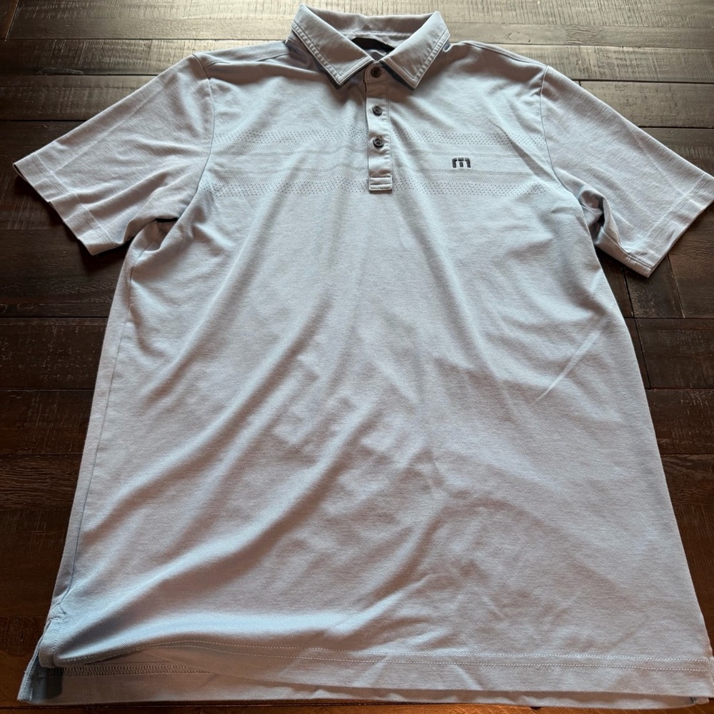 Travis Mathew Blue Polo Shirt
